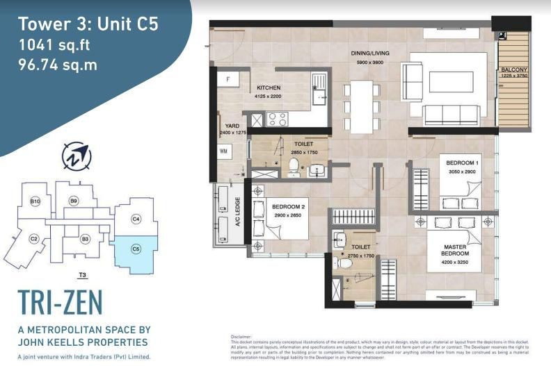 3BR Apartment for Sale at Trizen | Investment LKR 90 Million-11